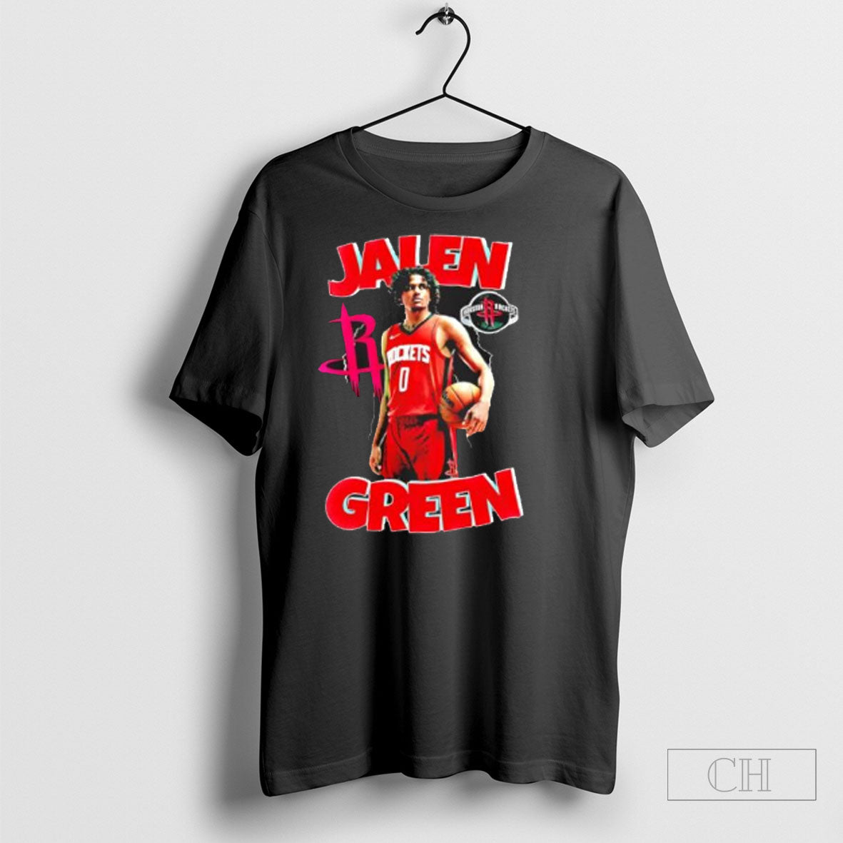 Jalen Green Player Houston Rockets Basketball 90s Style Nba Tee Shirt