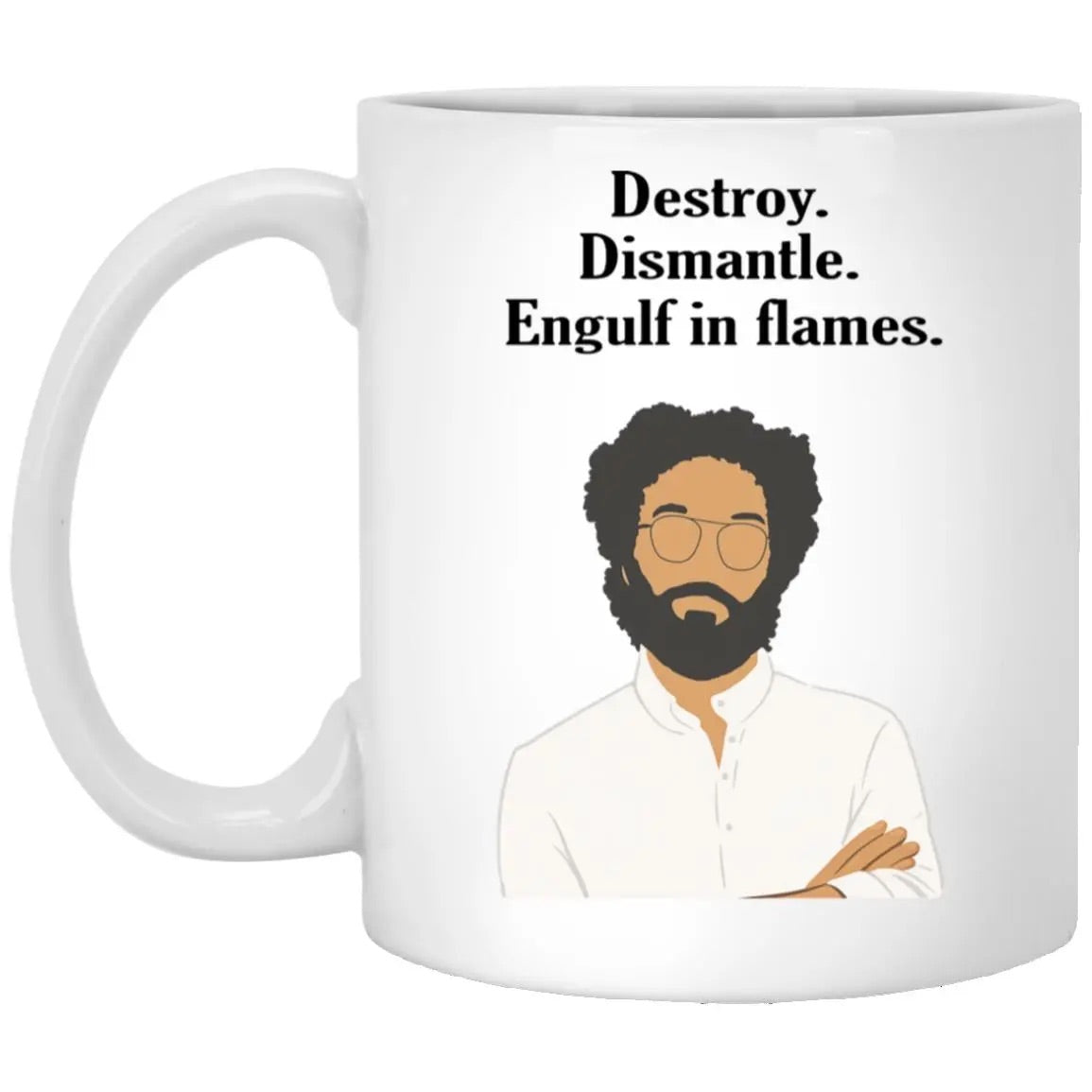 Jason Destroy Dismantle Engulf In Flames Mug