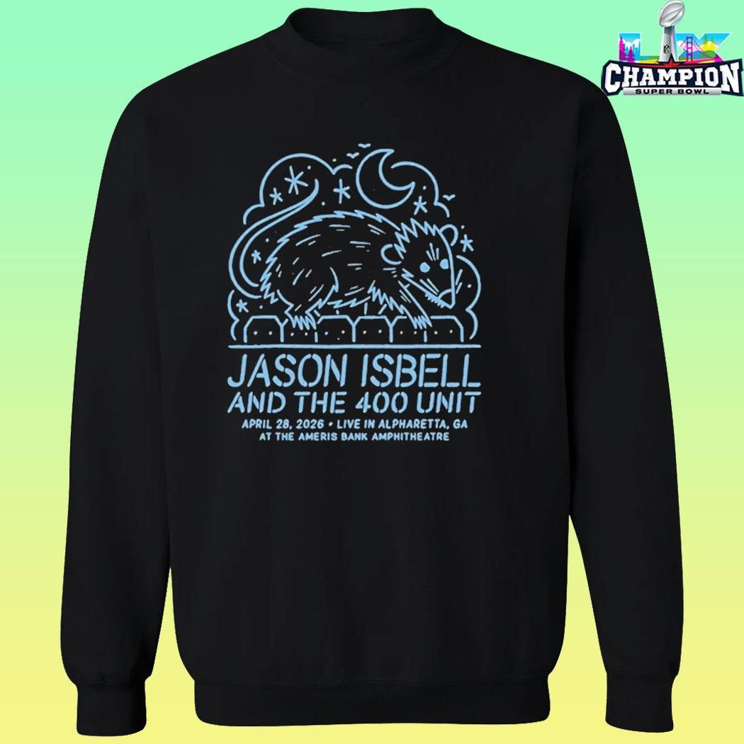 Jason Isbell And The 400 Unit Ameris Bank Amphitheatre In Alpharetta Ga Apr 28 2026 Shirt
