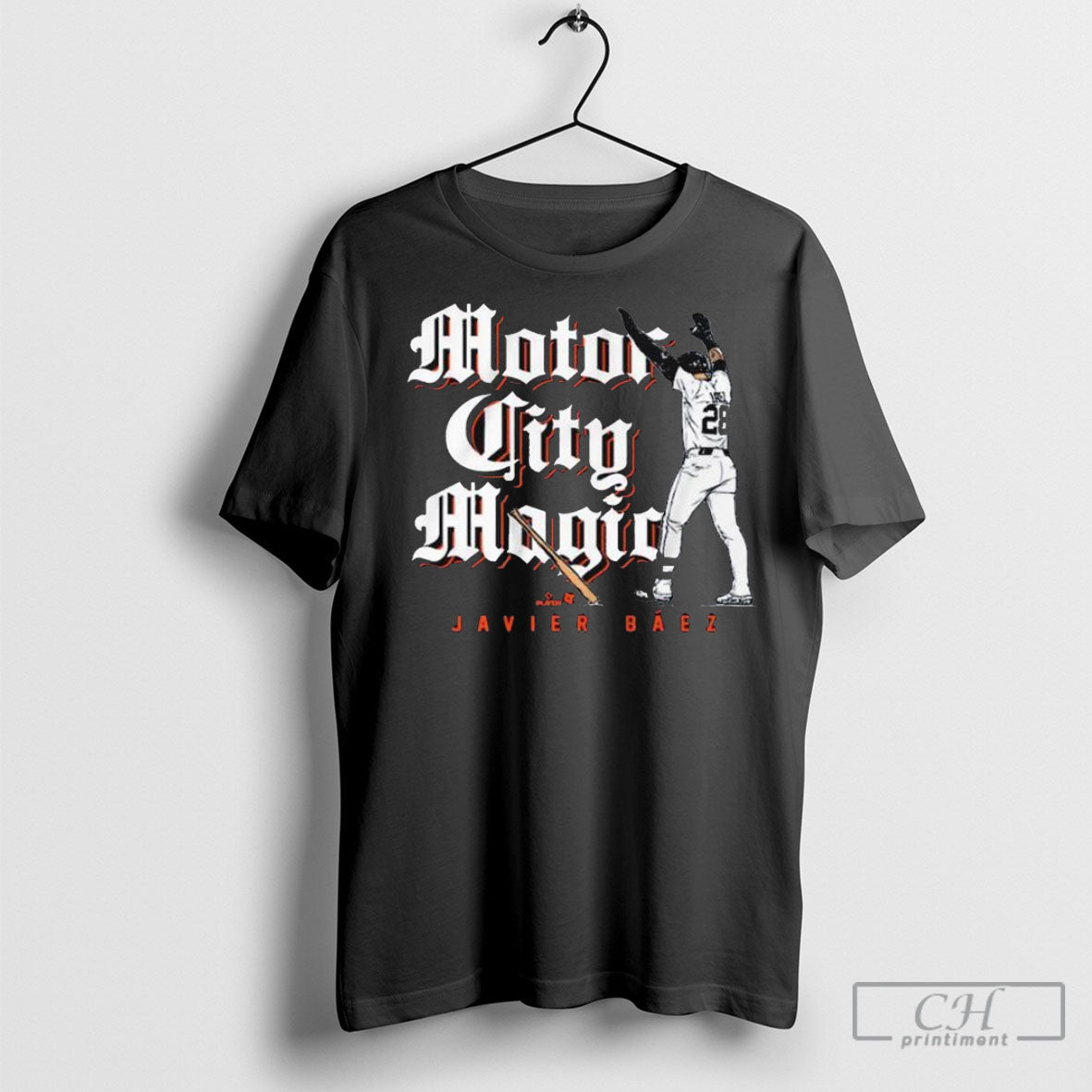 Javier Baez Motor City Magic Detroit Tigers Mlb 2025 Tee Shirt