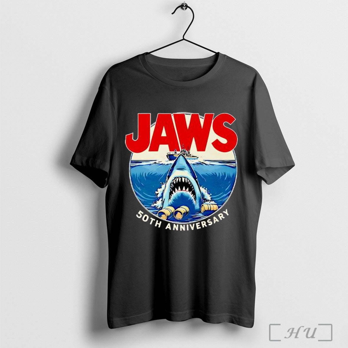 Jaws 50th Anniversary Vintage T Shirt