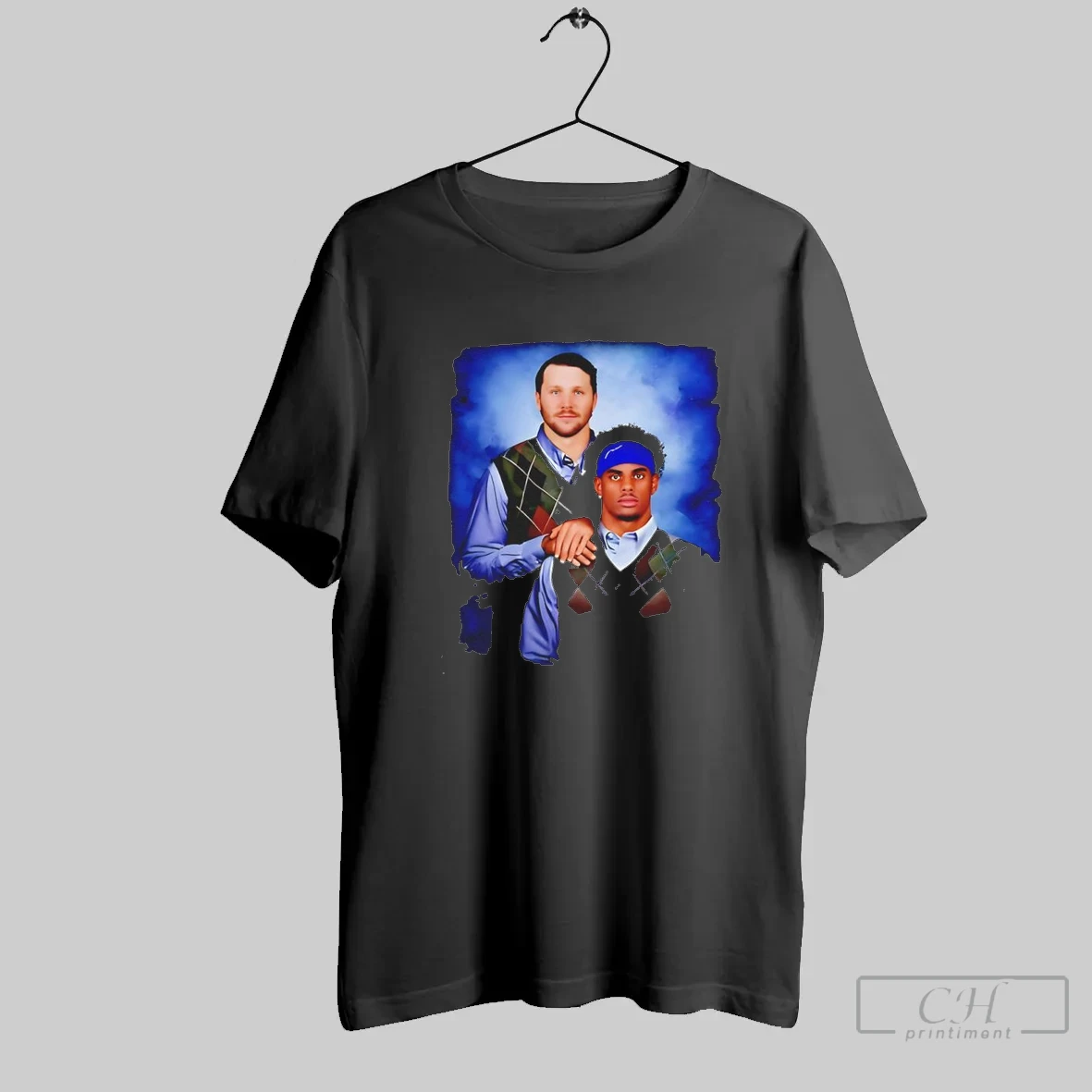 Jayden Daniels Terry Mclaurin Washington Commanders Football Step Brothers Retro Style T Shirt