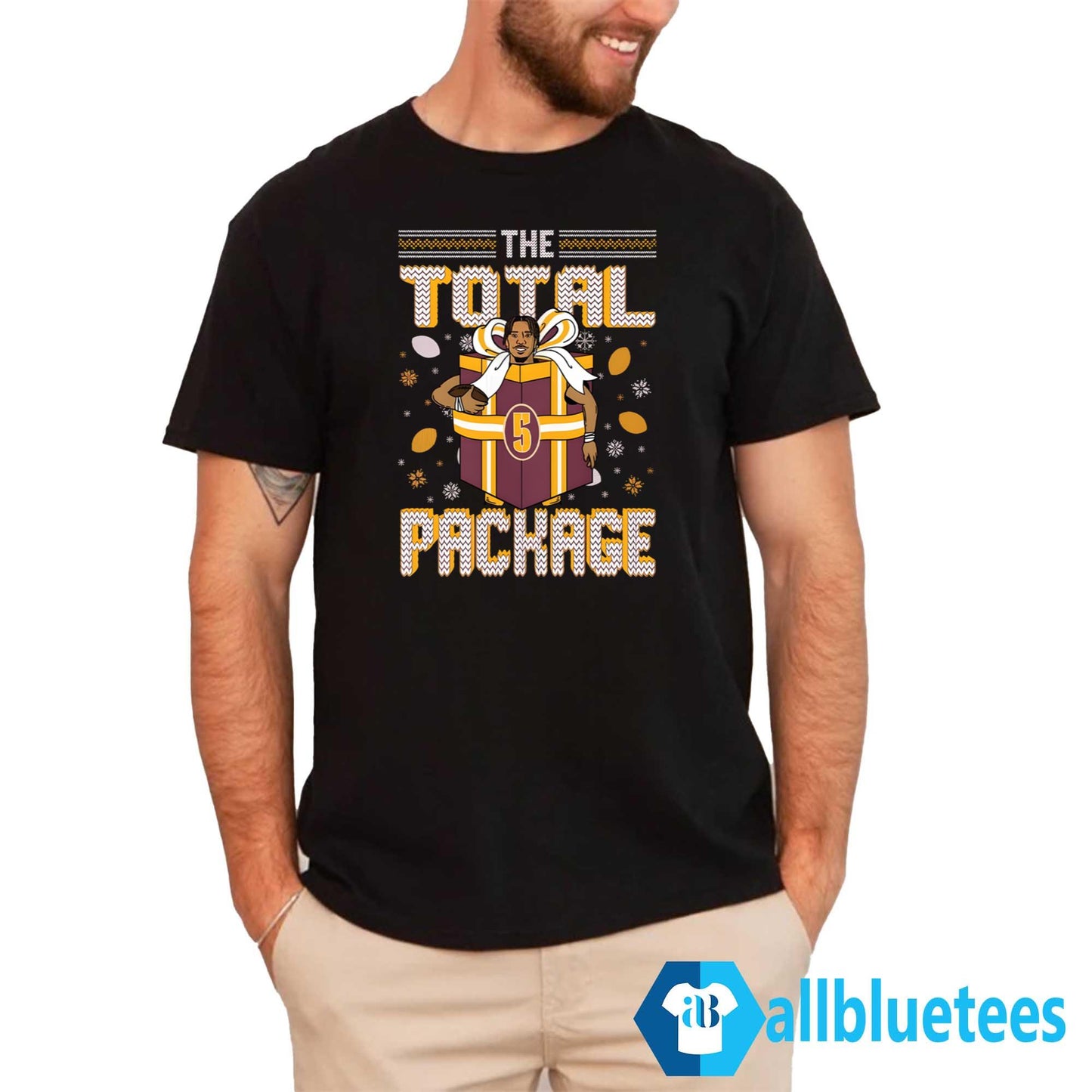 Jayden Daniels The Total Package Christmas Sweatshirt