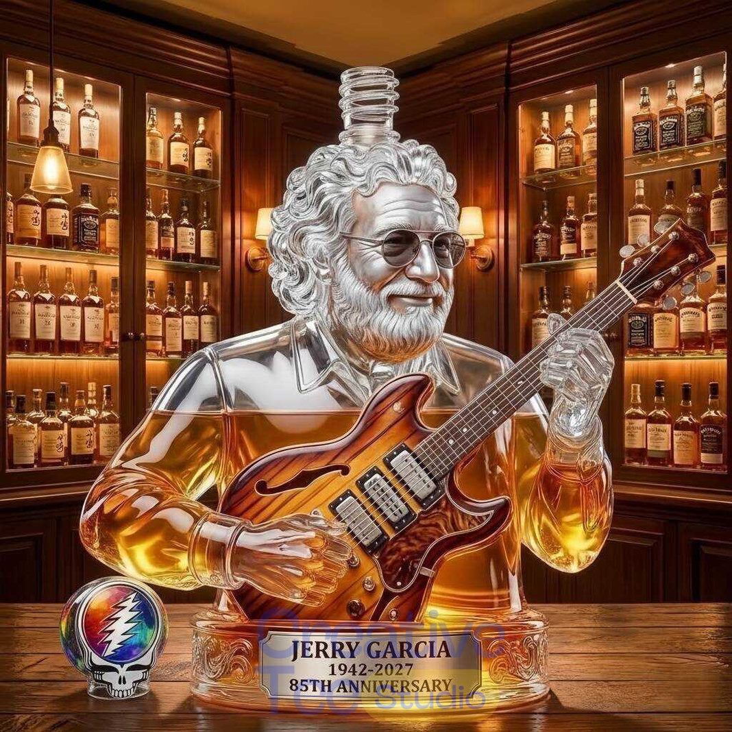 Jerry Garcia 85th Anniversary Whisky Bottle