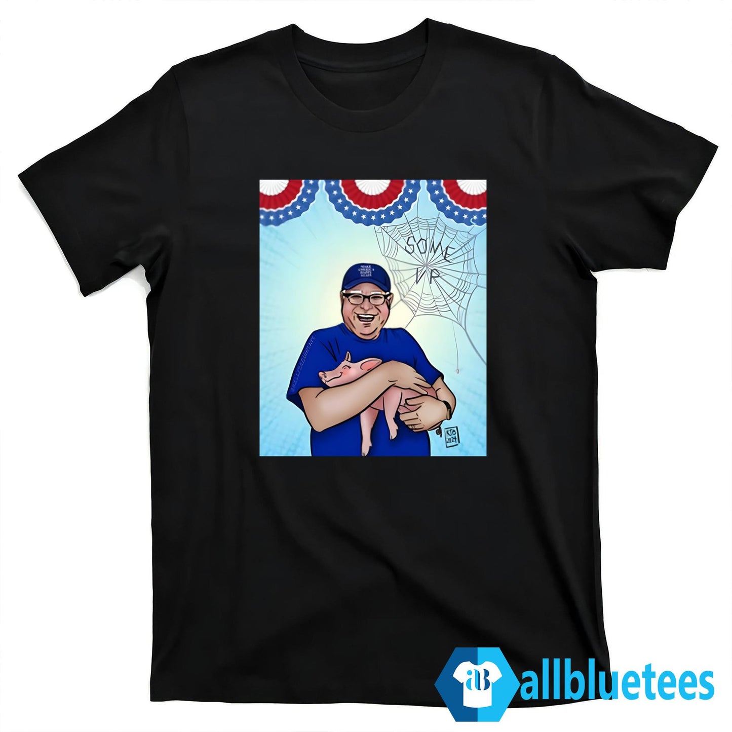 Jess Piper Tim Walz Hugs Pig Make America Happy Again Shirt