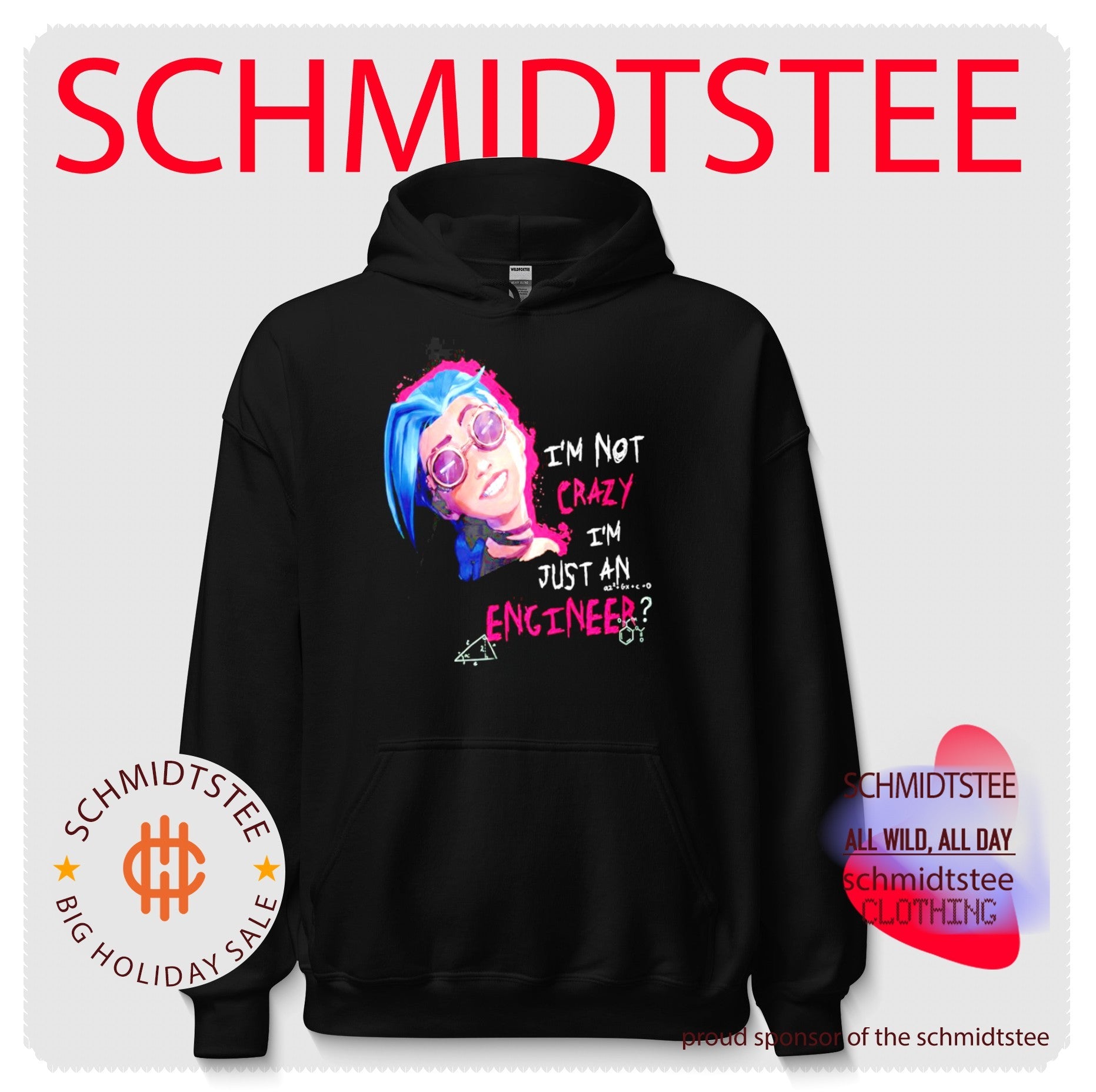 Jinx I’m Not Crazy I’m Just An Engineer Character Shirt