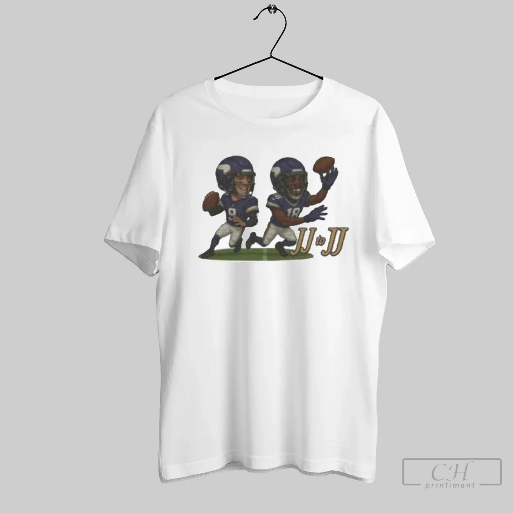 Jj Mccarthy And Justin Jefferson Jj To Jj Minnesota Vikings T Shirt