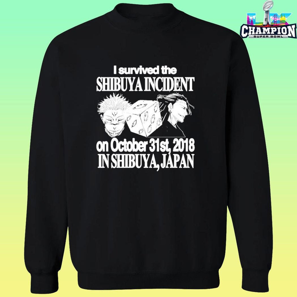Jjk I Survived The Shibuya Incident On October 31st 2018 In Shibuya Japan Shirt