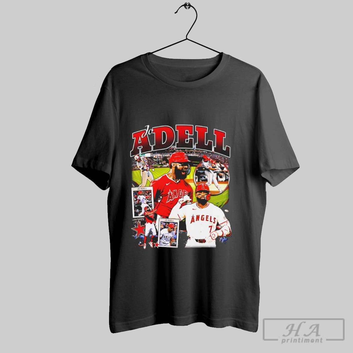 Jo Adell Los Angeles Angels Baseball Player Collage Superstar Pose