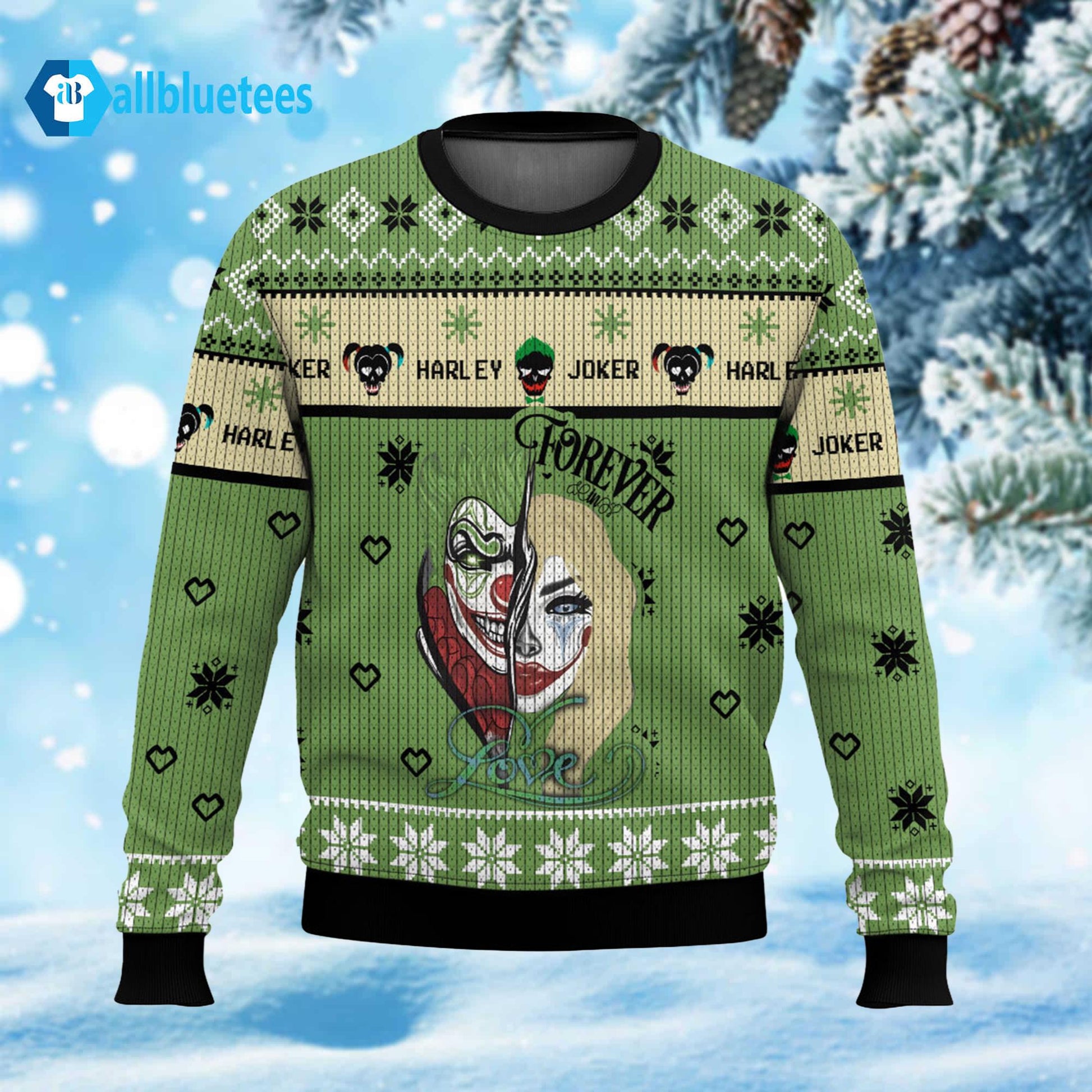 Joker X Harley Quinn Ugly Christmas Sweater