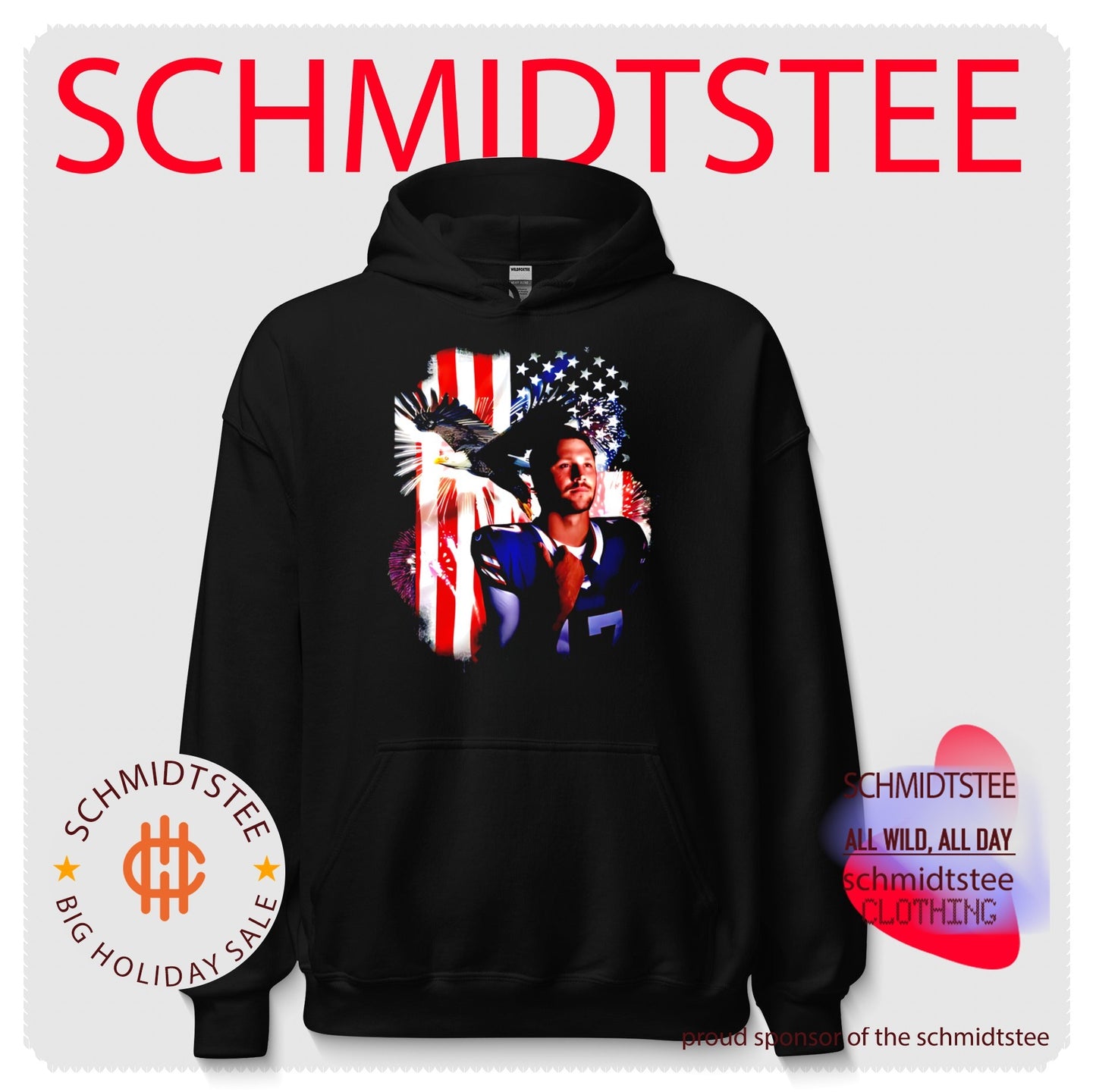 Josh Allen Amenrican flag shirt