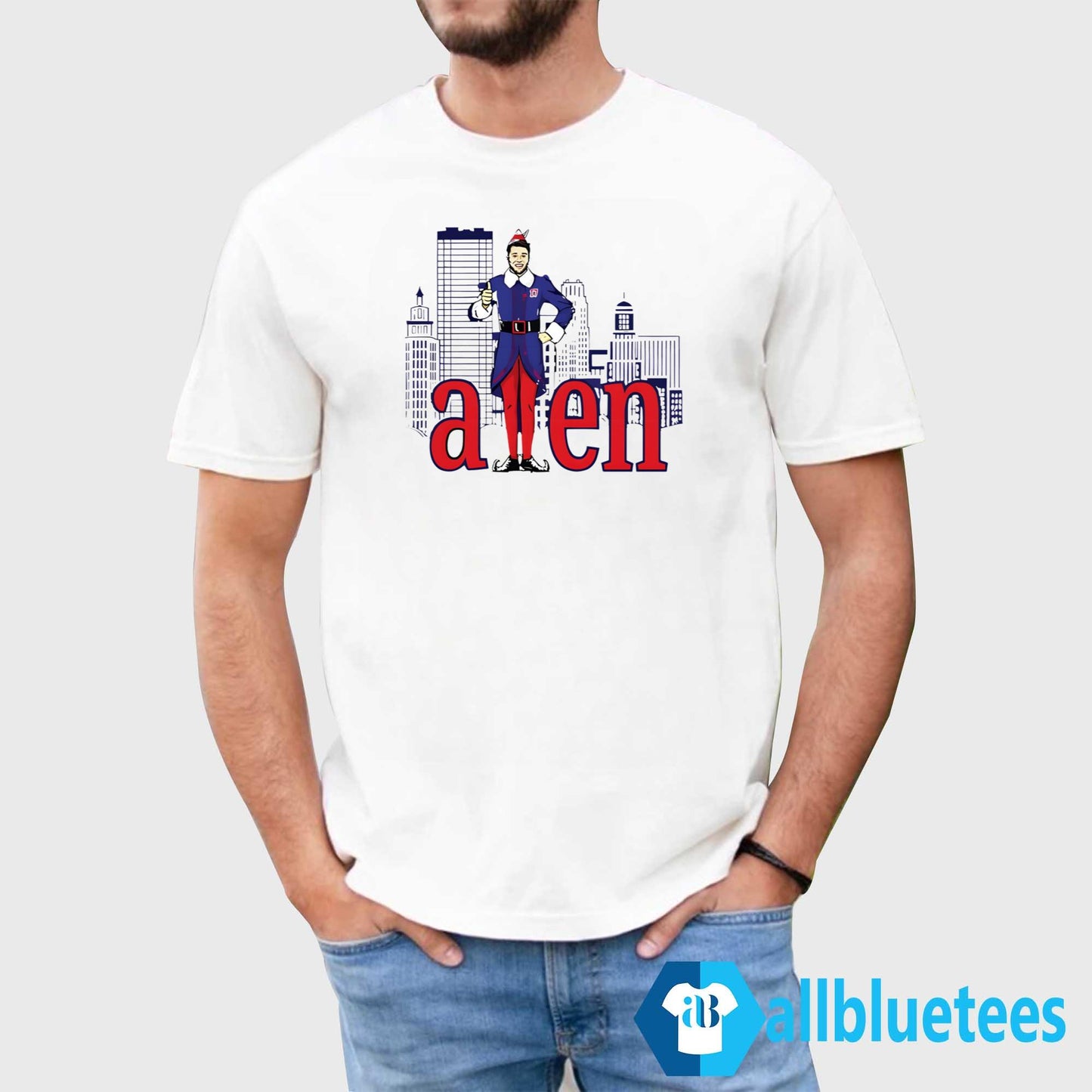 Josh Allen Elf Scoring Is My Favorite Bills Christmas Shirt