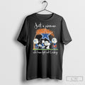 Just A Woman Who Loves Fall And Dallas Cowboys X The Peanuts Walking Shirt