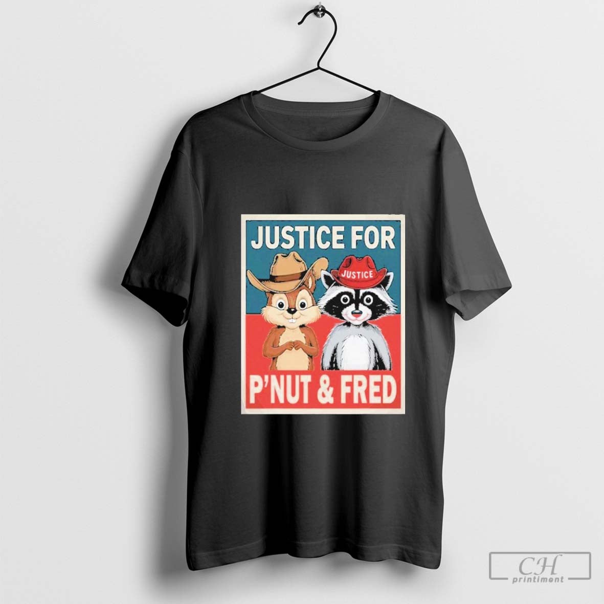 Justice For The Squirrel Peanut And The Raccoon Fred Poster