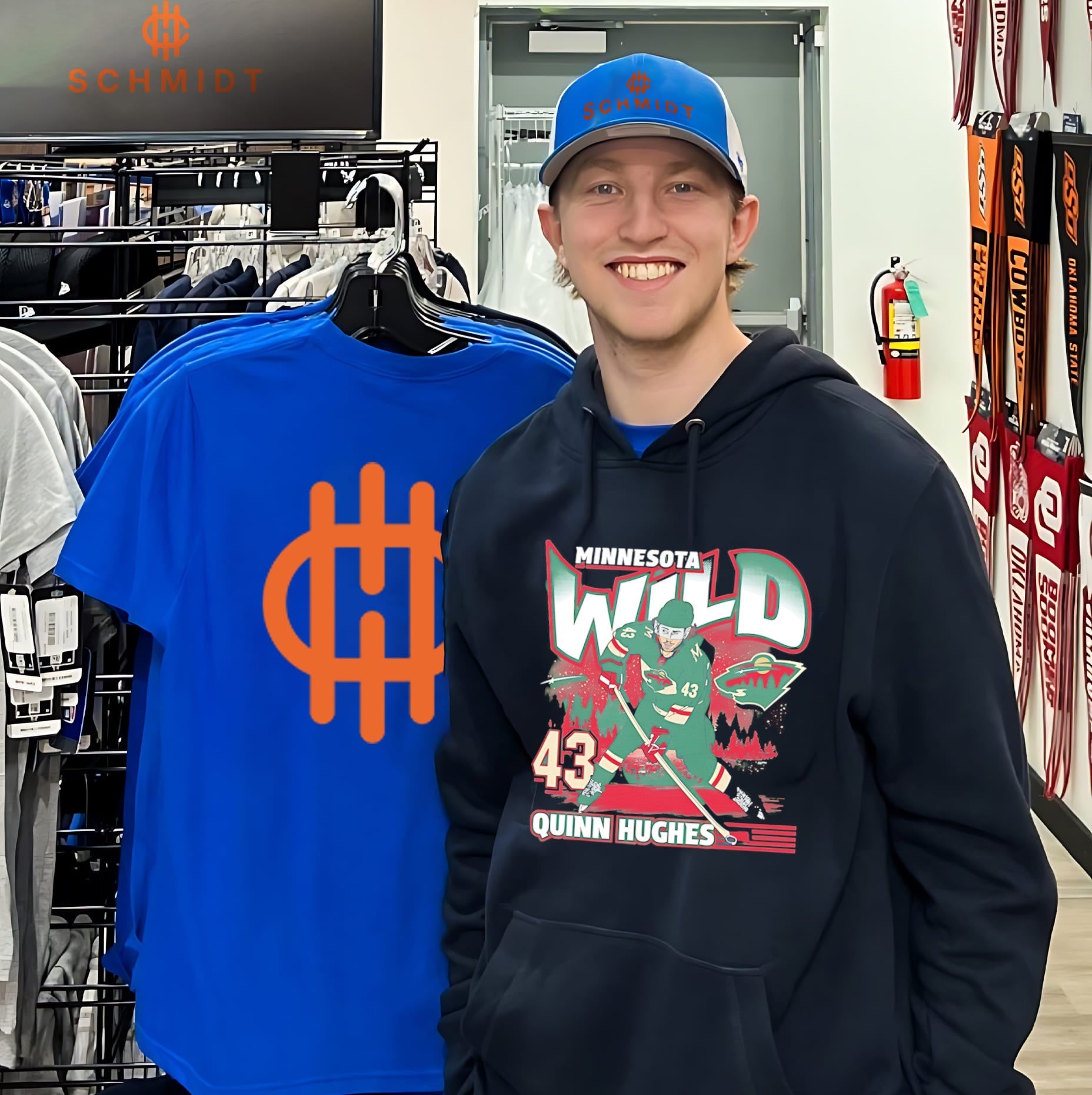 Minnesota Wild Quinn Hughes City Name & Number shirt