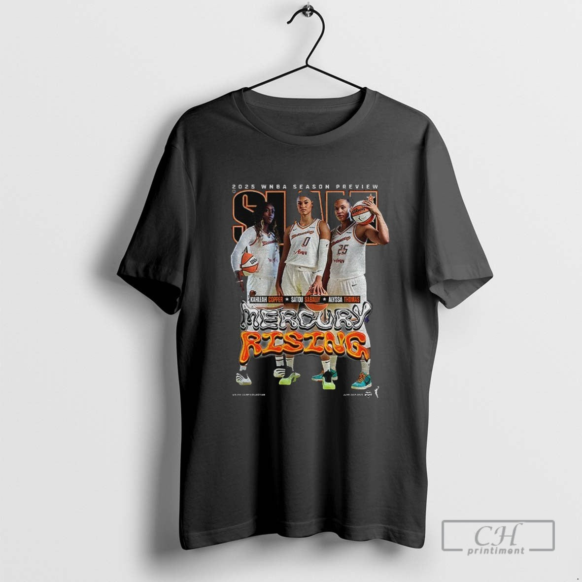 Kahleah Copper Satou Sabally And Alyssa Thomas Phoenix Mercury Rising Slam Wnba