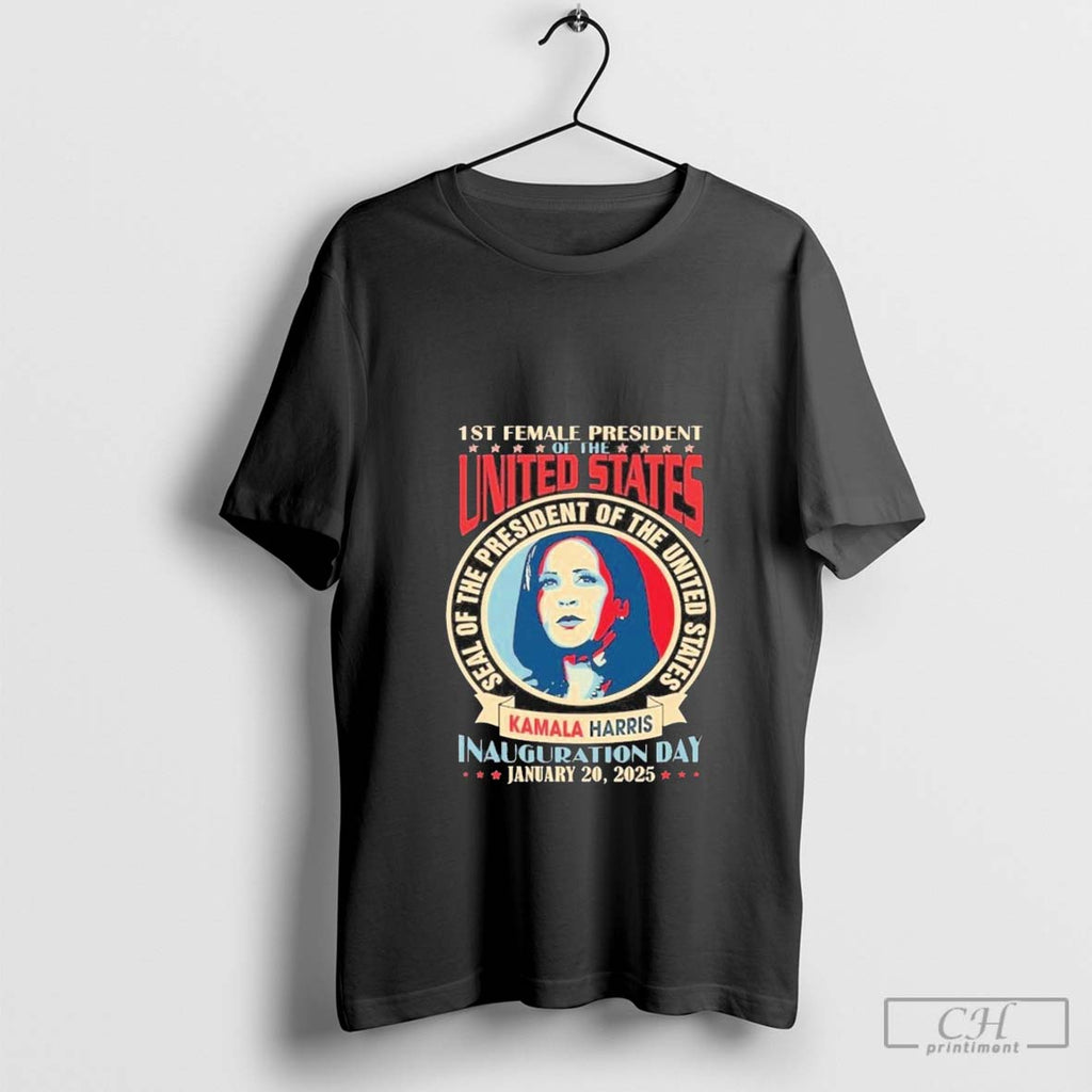 Kamala Harris 1st Female President Tshirt President 2024 Kamala Harris Won