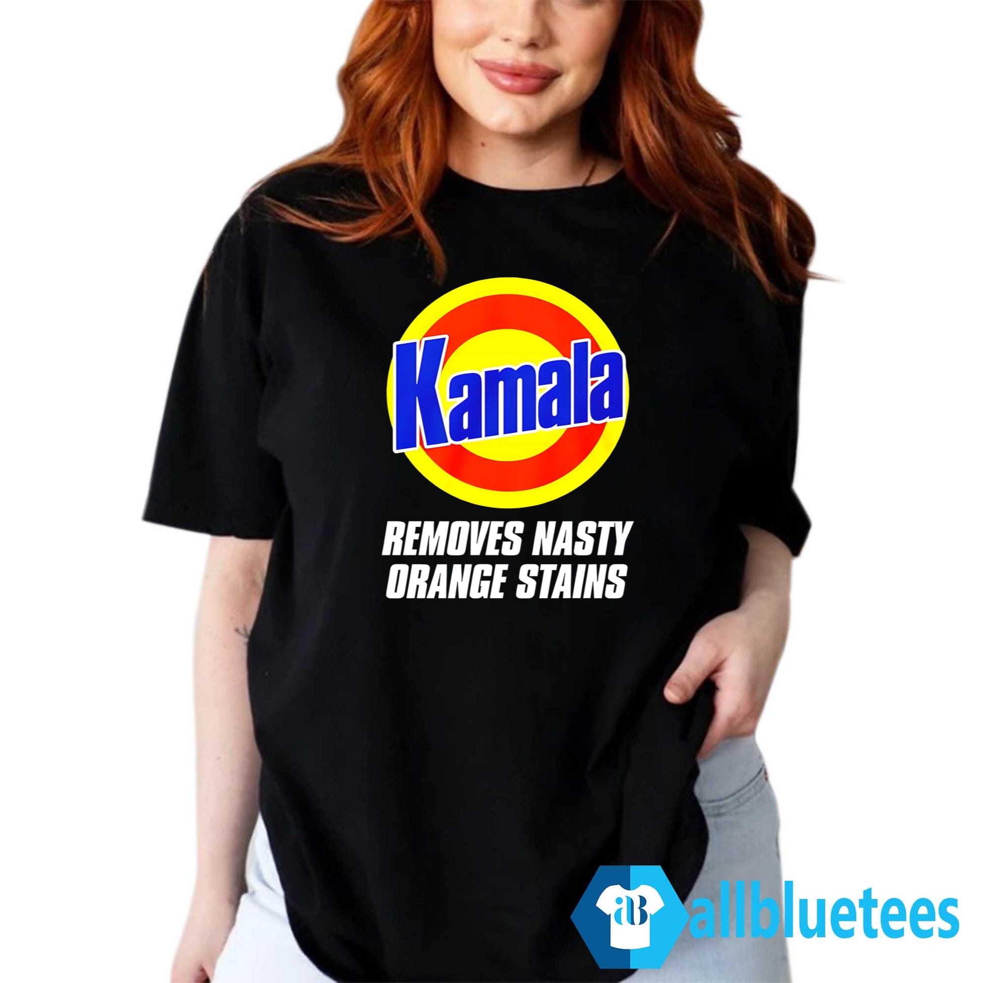 Kamala Removes Nasty Orange Stains Shirt