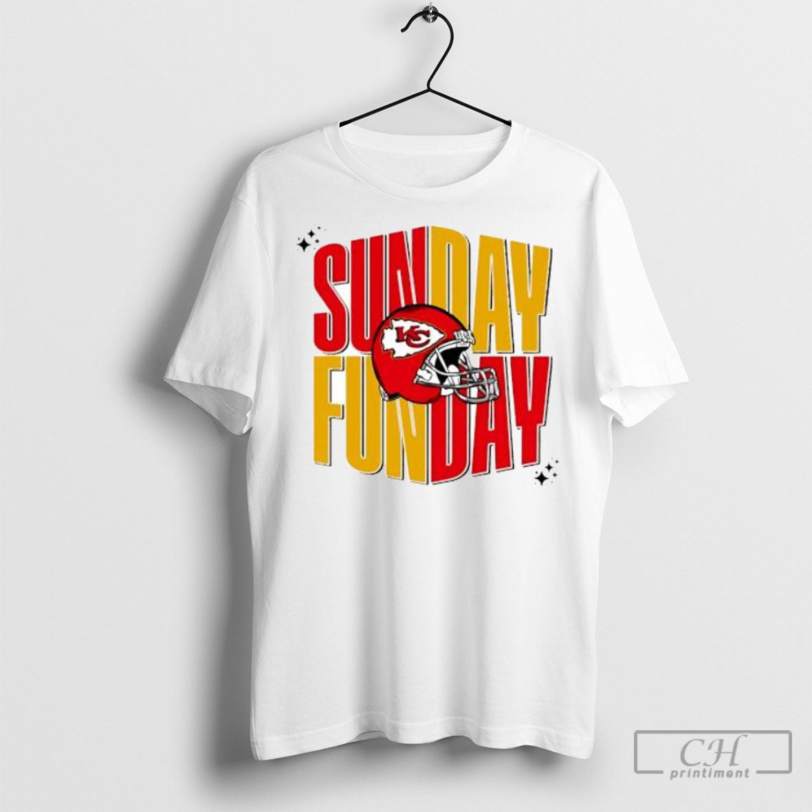 Kansas City Chiefs Sunday Fun Day Helmet Shirt