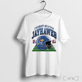 Kansas Jayhawks Distressed Football Helmet T Shirt