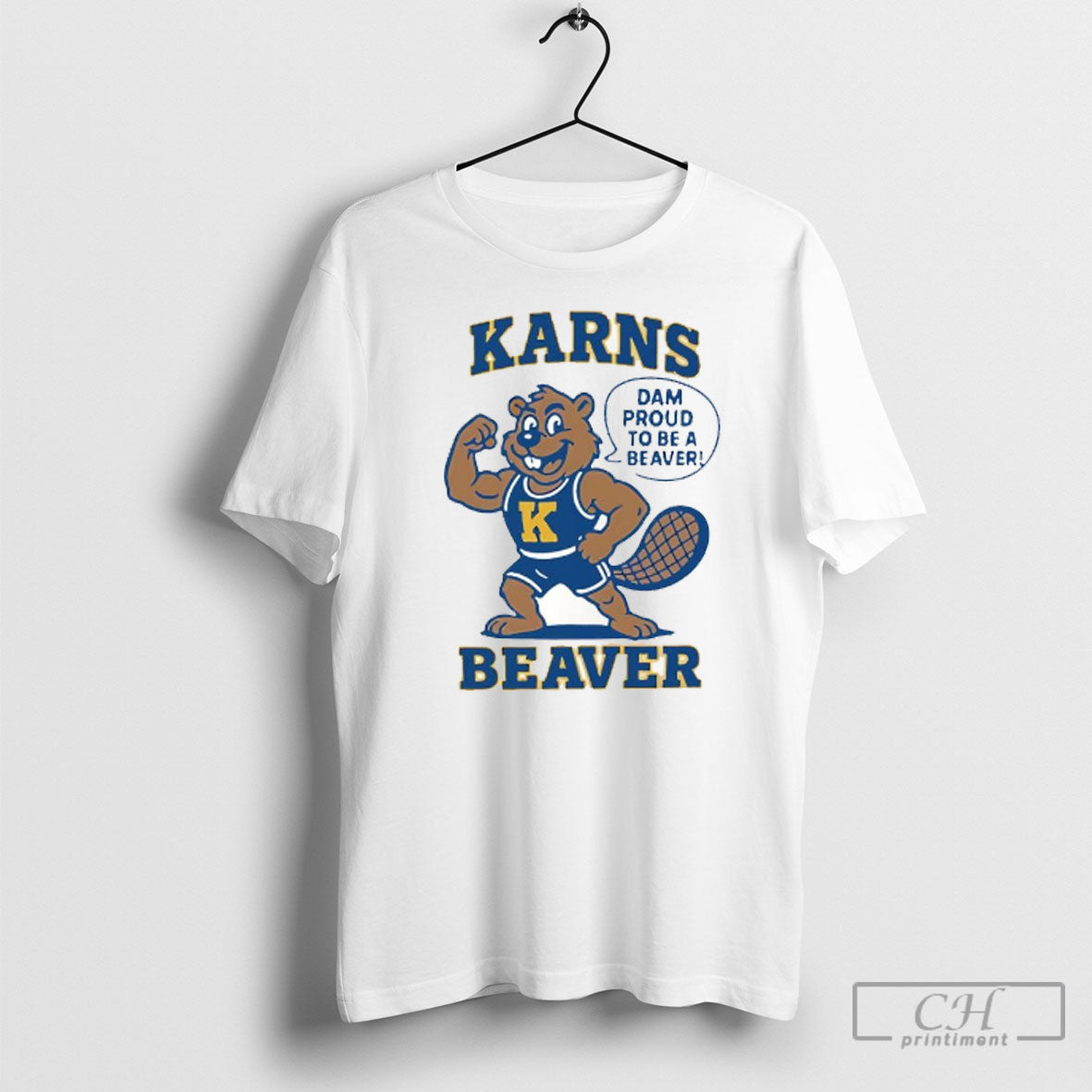 Karns Beavers Dam Proud To Be A Beaver Mascot White S