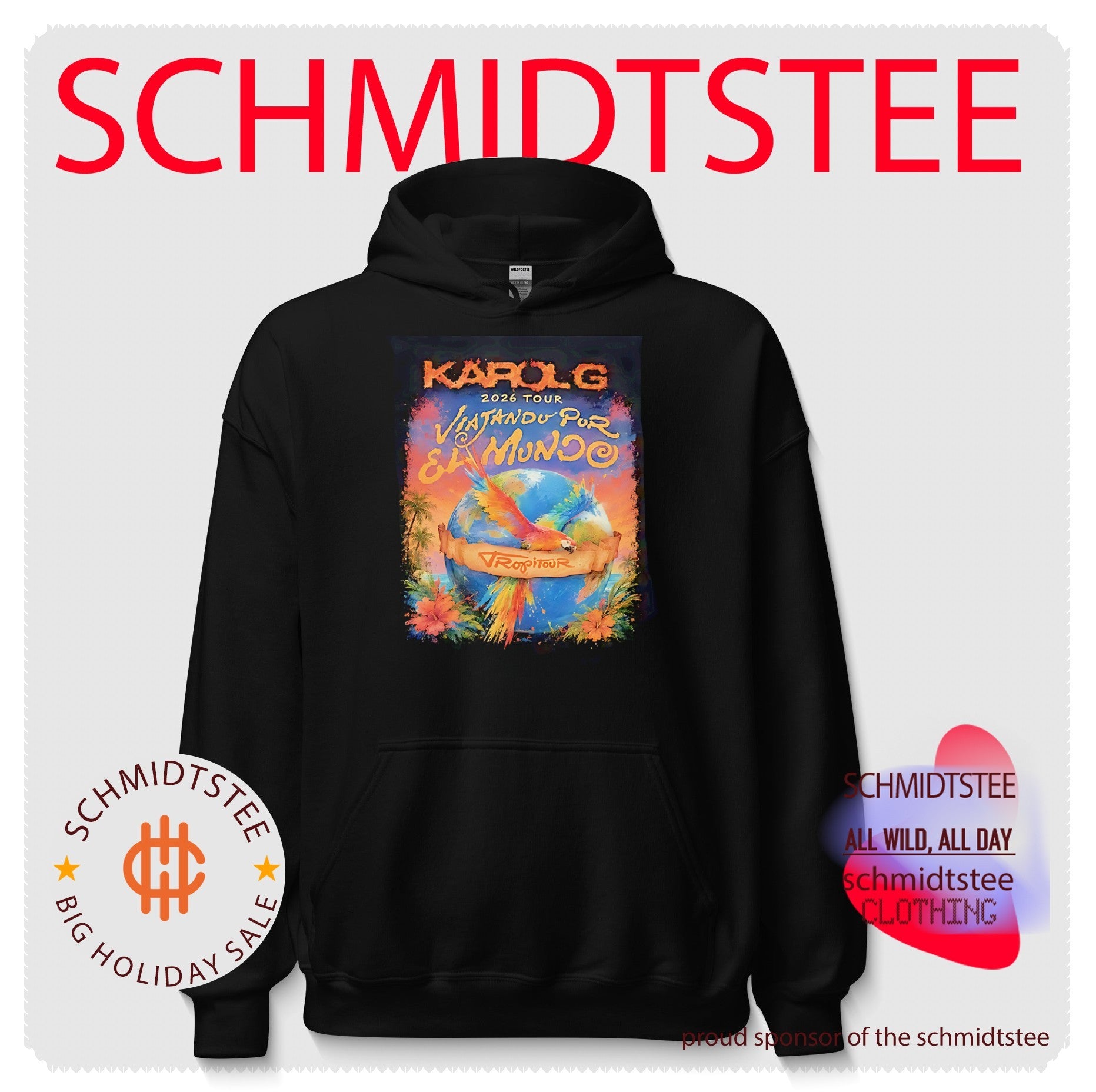 Karol G Viajando Por El Mundo Tropitour 2026 illustration shirt