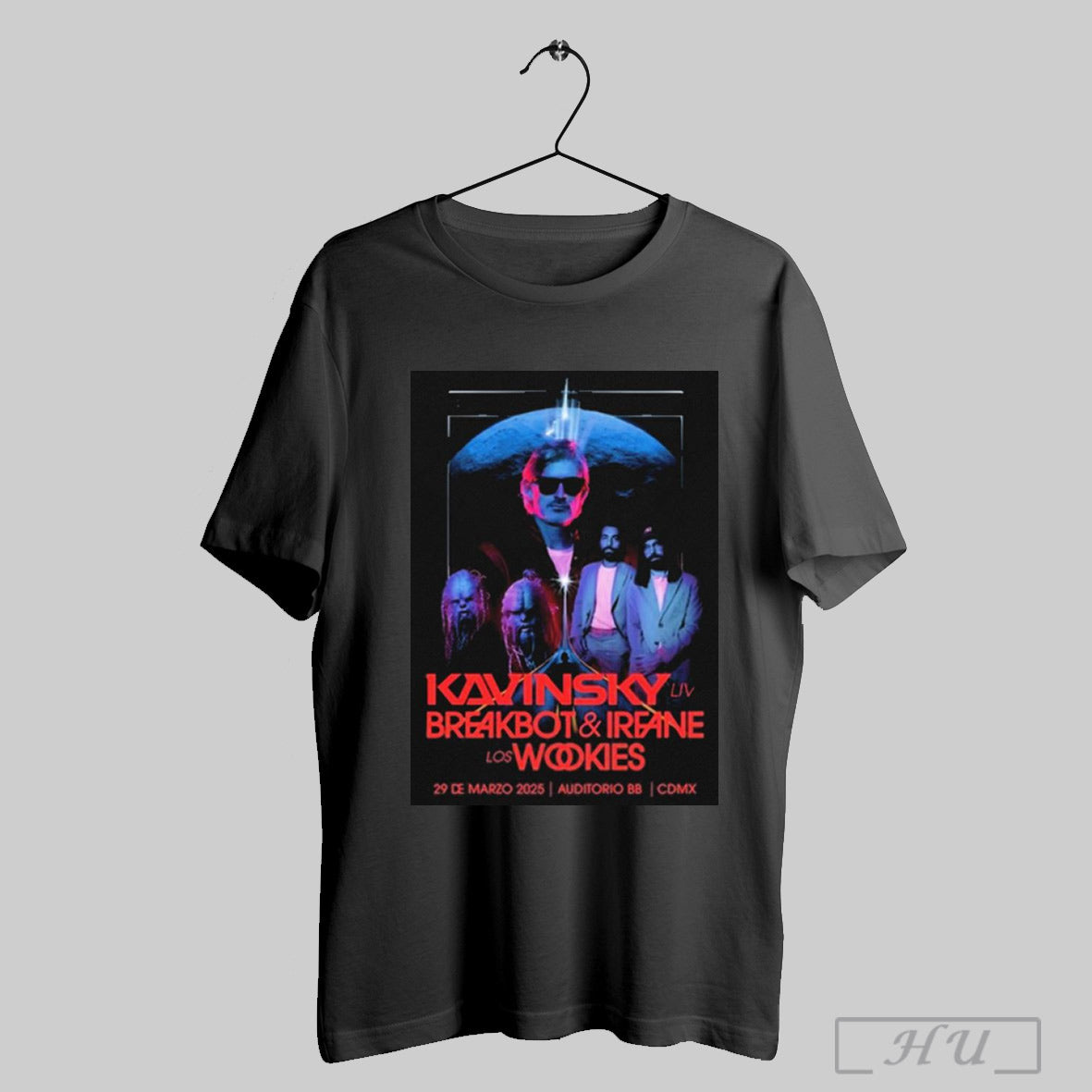 Kavinsky Auditorio Bb Cdmx Mexico March 29th 2025 Irfane Los Wookies T Shirt