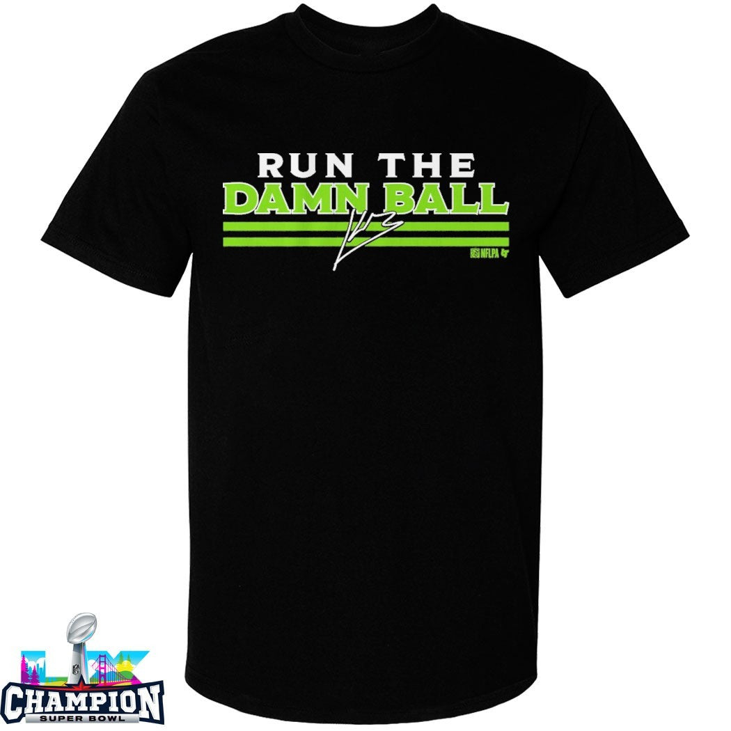 Kenneth Walker III Run The Damn Ball Seattle Seahawks T-shirts