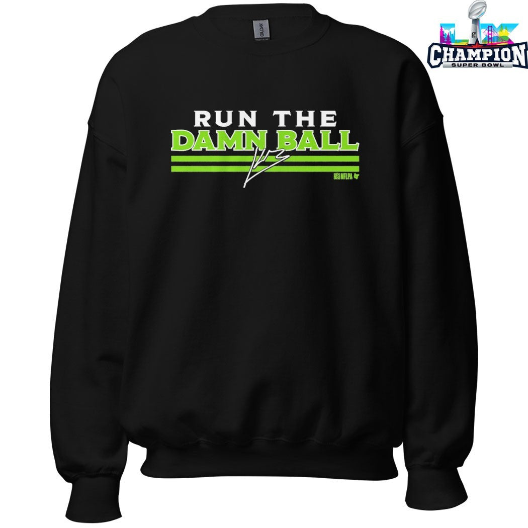 Kenneth Walker III Run The Damn Ball Seattle Seahawks T-shirts