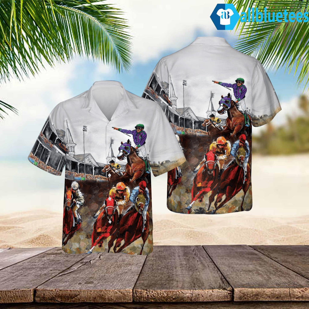 Kentucky Derby Horse Racing Hawaiian Shirt