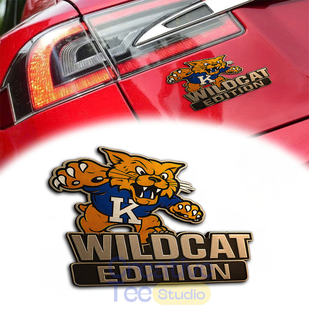 Kentucky Wildcats Custom Car Name Badge