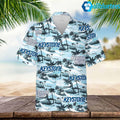 Keystone Light Hawaiian Sea Island Pattern Hawaiian Shirt
