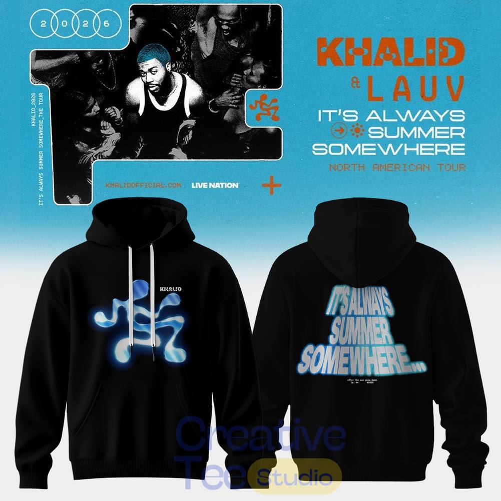 Khalid It’s Always Summer Somewhere Tour 2026 Tee Hoodie