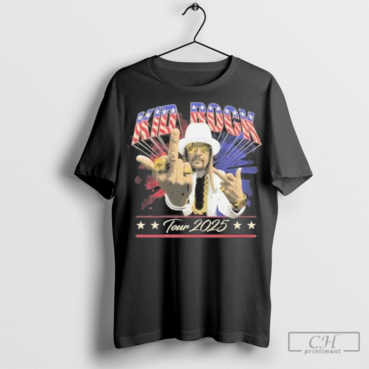Kid Rock Store Merch Middle Finger Tour 2025 Shirt Tee Shirts