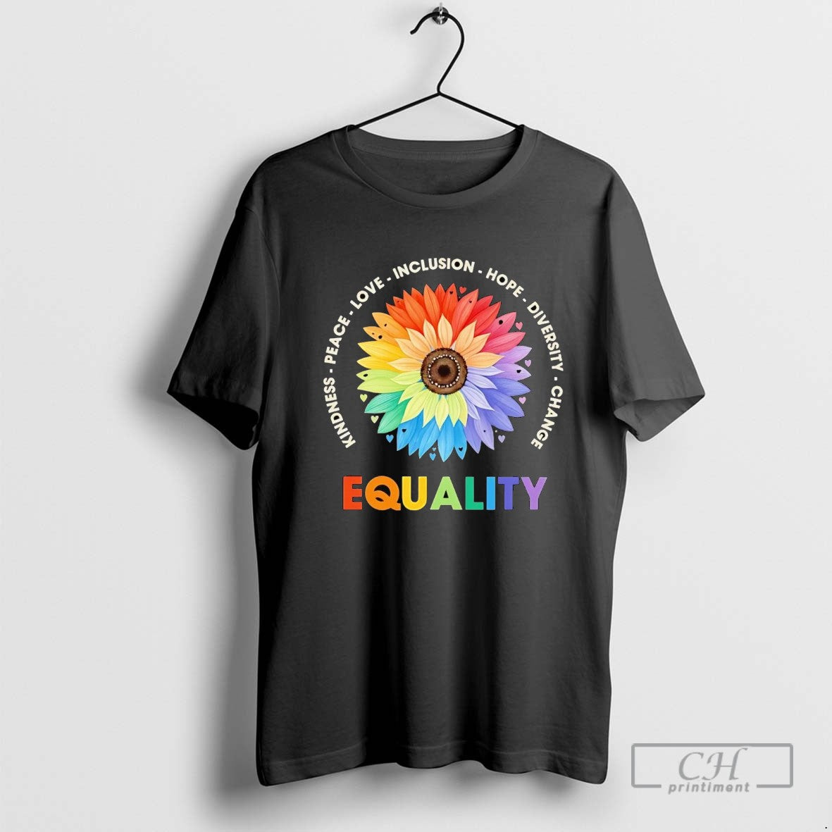 Kindness Peace Love Inclusion Hope Diversity Change Equality Flower Shirt Sweater