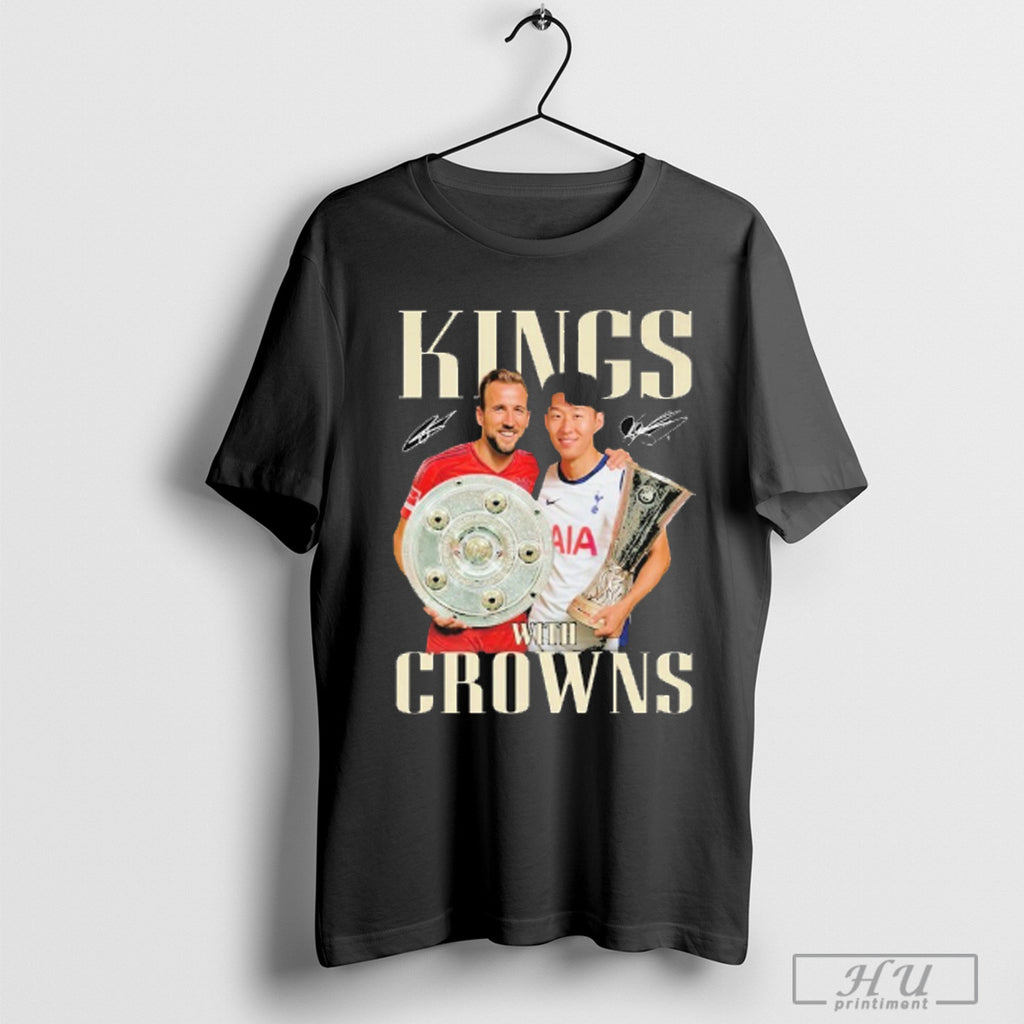King With Crowns Son Heung Min X Harry Kane Signatures T Shirt