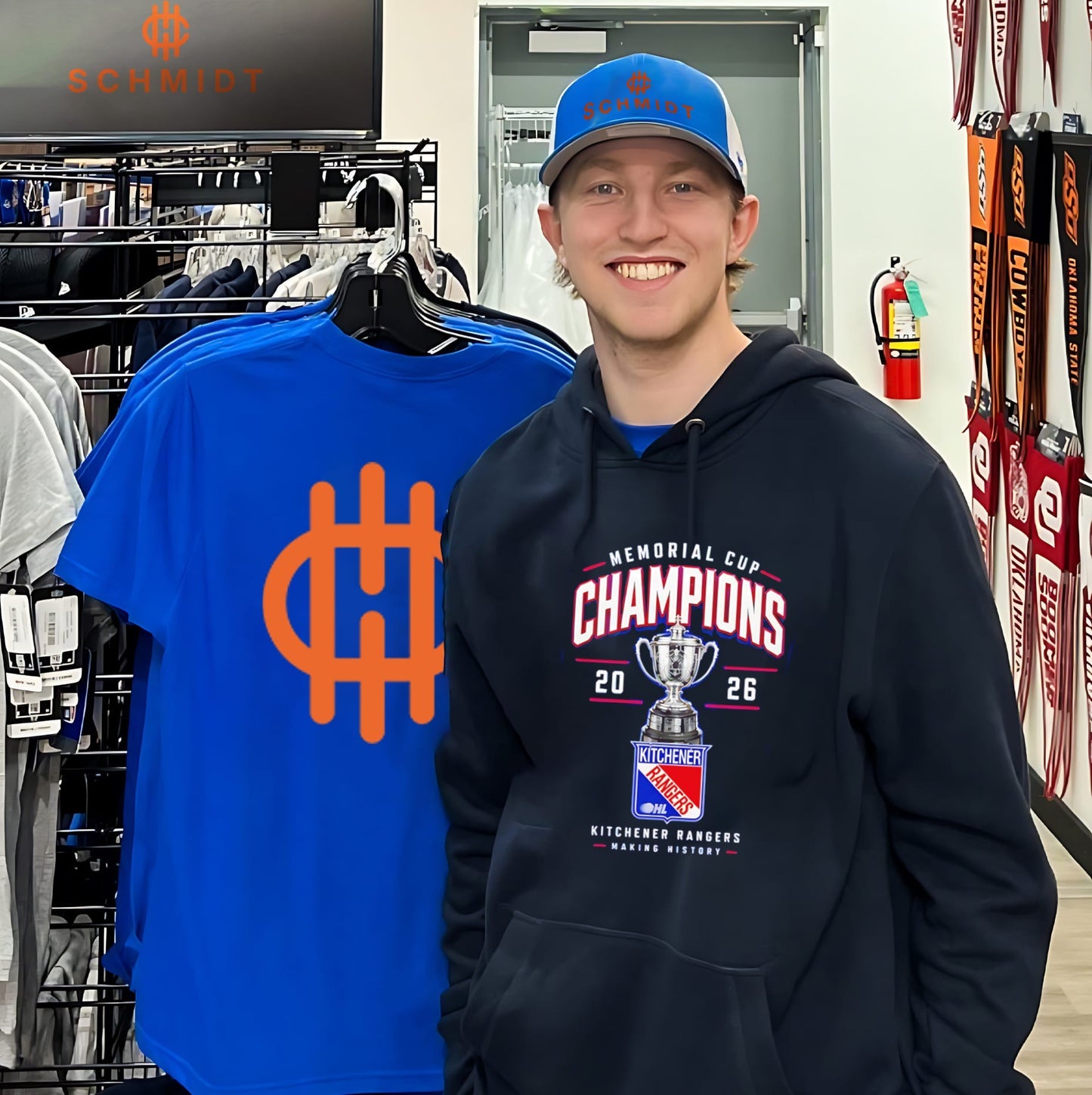 Kitchener Rangers Memorial Cup Champions 2025-26 trophy shirt