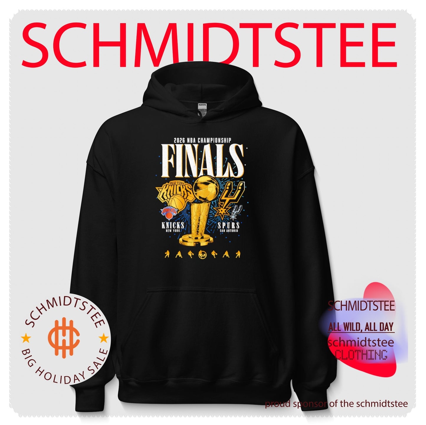 Knicks vs Spurs 2026 NBA Finals Trophy shirt