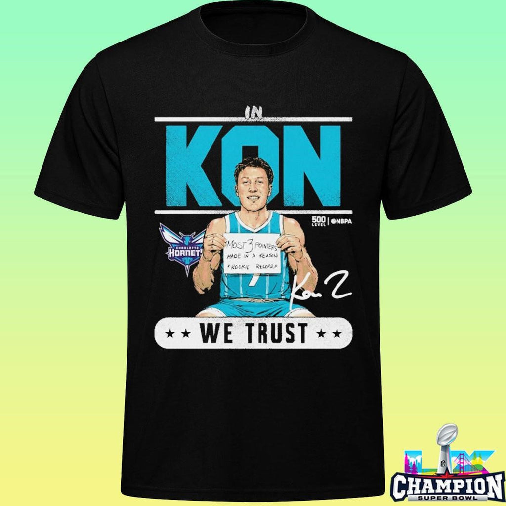 Kon Knueppel Charlotte Hornets Rookie Record Trust Shirt
