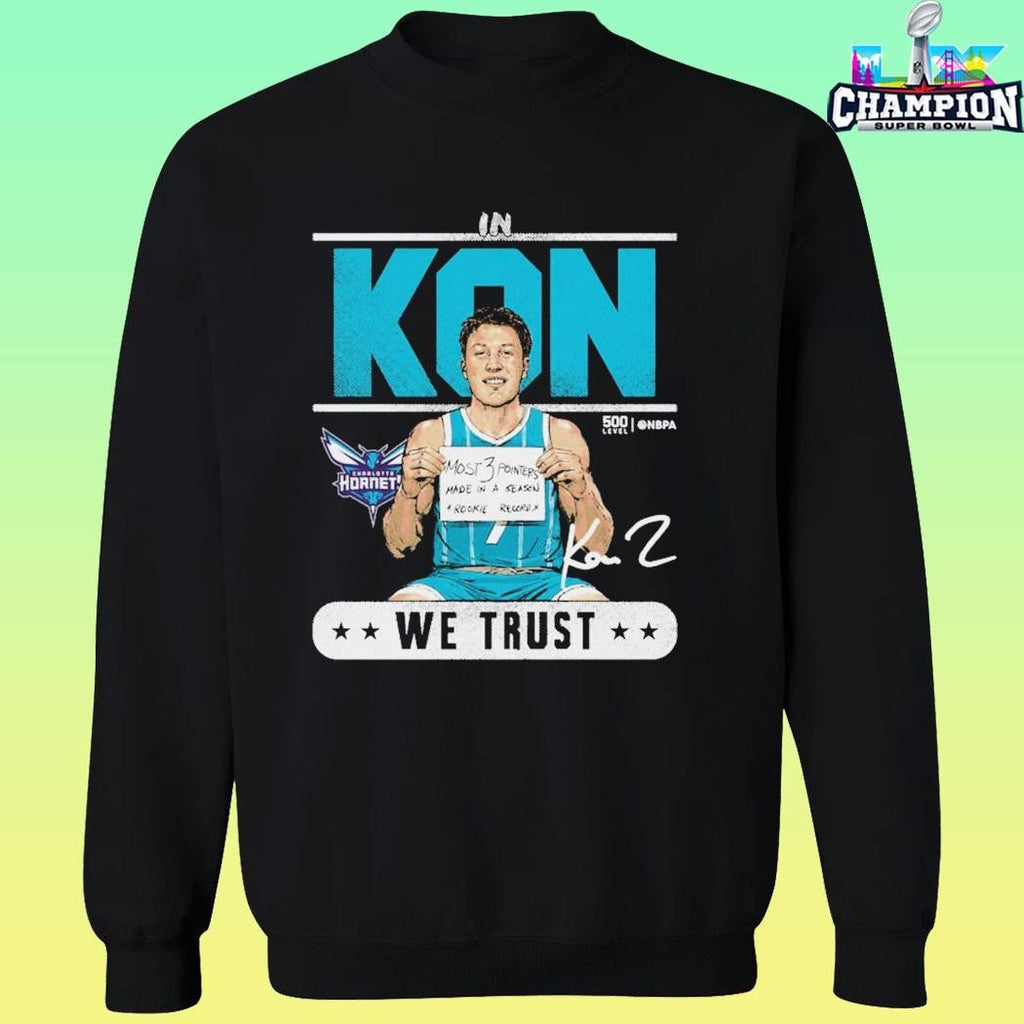 Kon Knueppel Charlotte Hornets Rookie Record Trust Shirt