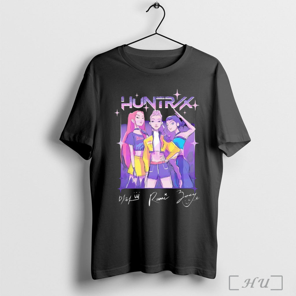 Kpop Demon Hunters Huntr X Sketch Signature T Shirt