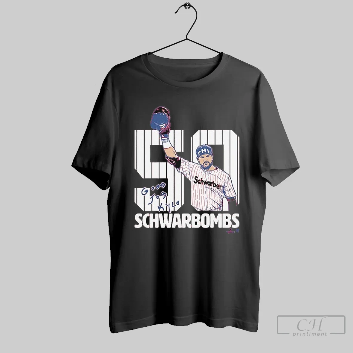 Kyle Schwarber 50 Schwarbombs Good Job Kyle T Shirt