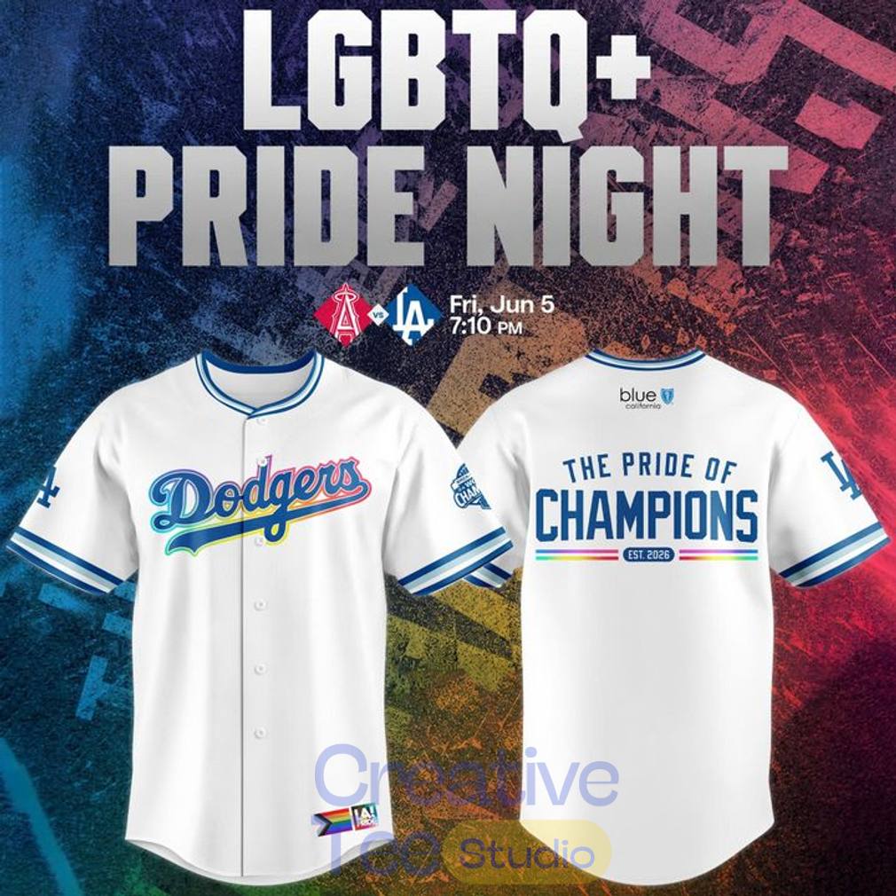 LA Dodgers 2026 LGBTQ+ Pride Night Jersey