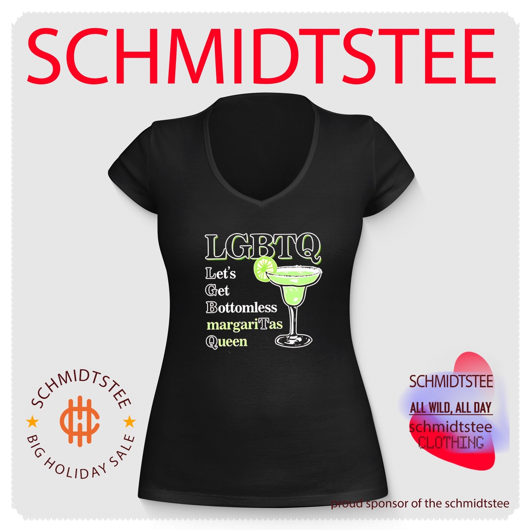 LGBTQ let’s get bottomless margaritas queen shirt