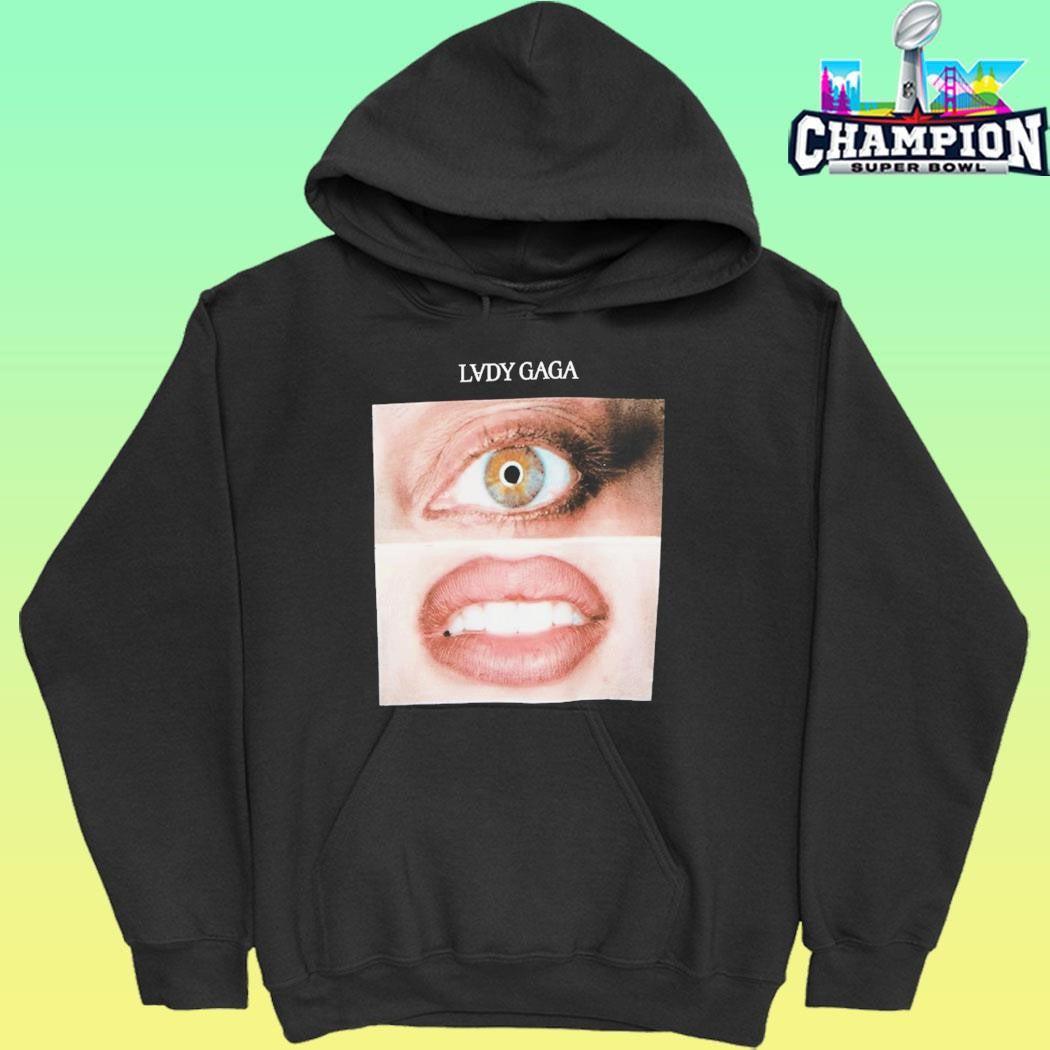 Lady Gaga Eyes And Mouth Panels Shirt
