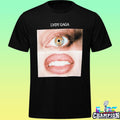 Lady Gaga Eyes And Mouth Panels Shirt