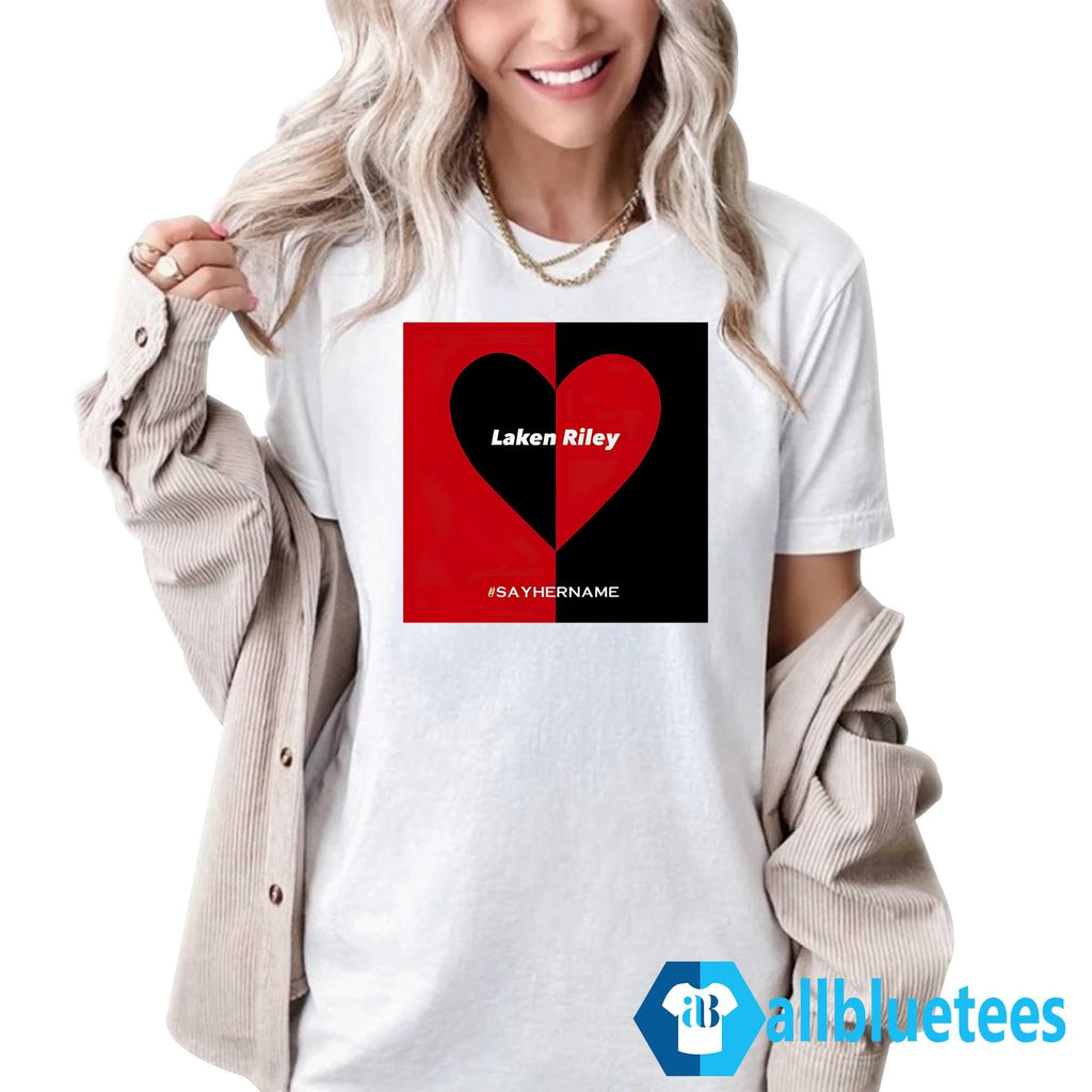 Laken Riley Heart Say Her Name Shirt