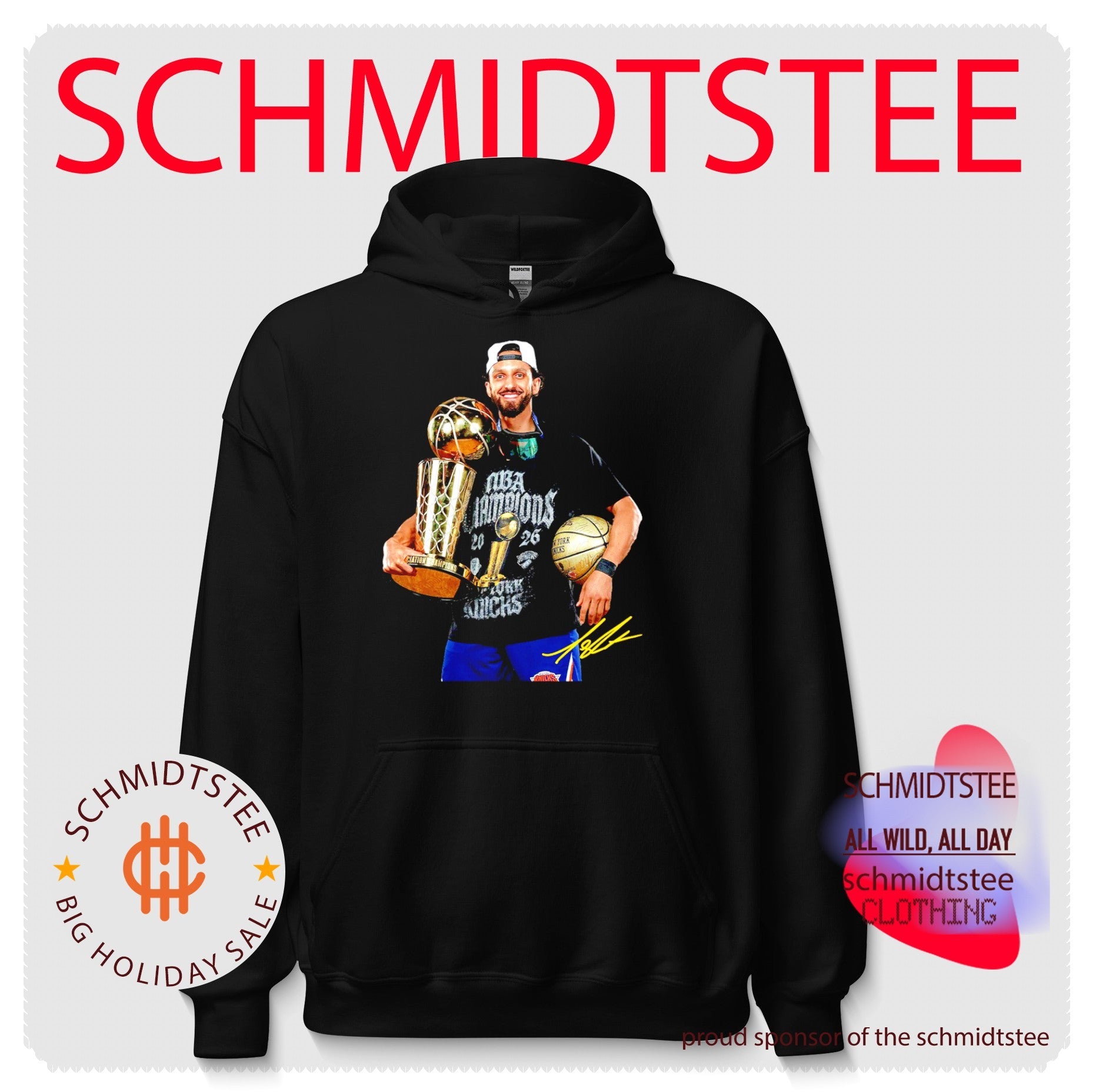 Landry Shamet New York Knicks World Champions 2025-2026 trophy signature shirt