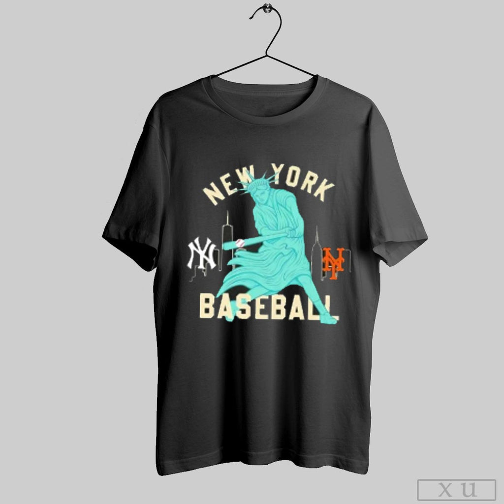 Liberty Of Statue New York Baseball Yankees X Mets