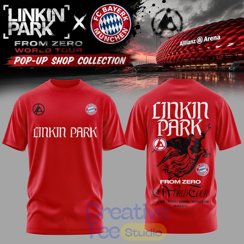Linkin Park x FC Bayern Munich From Zero World Tour Special Tee Hoodie